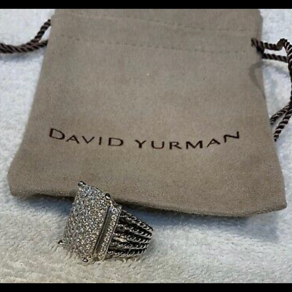 Retired David Yurman Diamond Wheaton Ring
